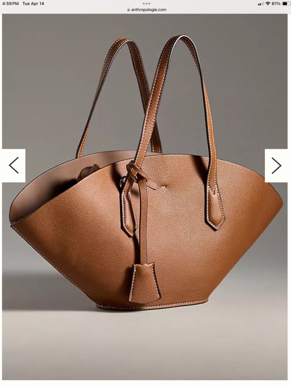 NWT Anthropologie Amelie Bianco fan tote❤️❤️❤️❤️